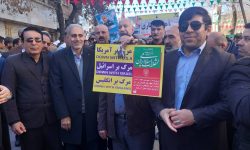 حضور پرشور «فضل اله رنجبر» و یارانش در راهپیمایی ۲۲بهمن