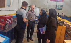 بازدید از آزمایشگاه تست هیدرواستاتیک شهرستان سنقر، در راستای بازدیدهای نظارتی اداره کل استاندارد کرمانشاه