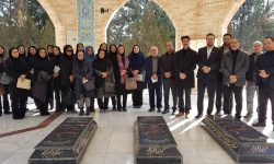 تجدید میثاق کارکنان کانون کرمانشاه با شهدای گمنام در دانشگاه رازی