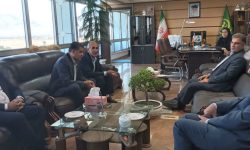 دیدار رئیس کارخانه قند اسلام آباد غرب با رئیس سازمان جهاد کشاورزی استان کرمانشاه