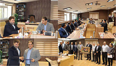 دیدار مدیرعامل شرکت آب منطقه‌ای کرمانشاه با مدیرشعب بانک رفاه استان