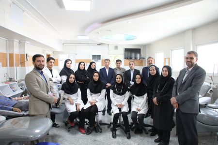 بازدید رئیس دانشگاه علوم پزشکی کرمانشاه از اداره کل انتقال خون استان