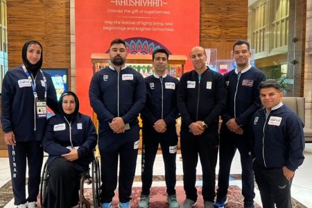 پرچمداری سعید افروز ملی پوش پرافتخار پارادوومیدانی در مراسم افتتاحیه