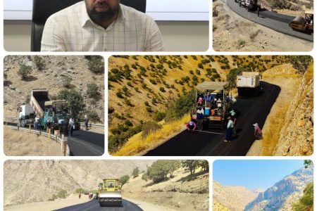 حرکت جهادی راهداری کرمانشاه با اجرای ۵۱۵ کیلومتر عملیات آسفالتی