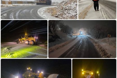 بیش از ۷۵۰۰ کیلومترباند برف‌روبی در کرمانشاه/ برف‌روبی راهِ بیش از ۴۷۰ روستا