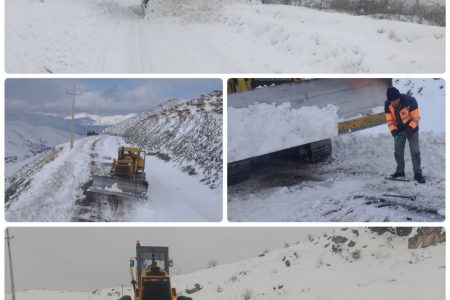تمامی محورهای مواصلاتی استان کرمانشاه باز است / اجرای ۲۴۶۰ کیلومتر‌باند عملیات برف‌روبی در ۲۴ ساعت گذشته