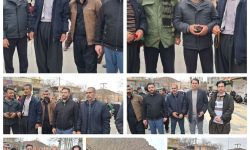  حضور مدیر و کارکنان امور آبفای شهرستان دالاهودر راهپیمایی ۲۲ بهمن