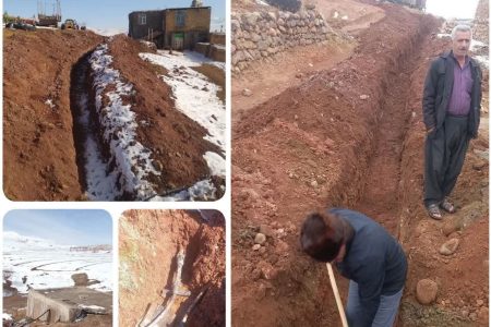 تأمین آب پایدار در دو روستای سنقروکلیایی