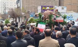 تشییع پیکر مطهر شهید والامقام بهنام عیدی