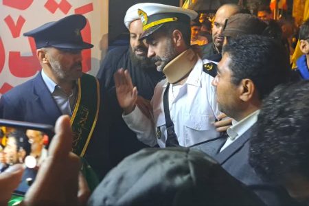 آیین استقبال از قهرمان و جانباز ناوشکن دنا، ناوبانسوم حامد مومنه