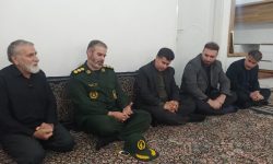 دیدار مسئولان سپاه استان کرمانشاه با خانواده شهید ورزشکار «محمد شیدایی»