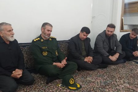 دیدار مسئولان سپاه استان کرمانشاه با خانواده شهید ورزشکار «محمد شیدایی»