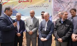 آغاز عملیات اجرایی فاز نخست علاج‌بخشی خط انتقال آب سد آزادی به دشت حر با حضور مسئولان استانی