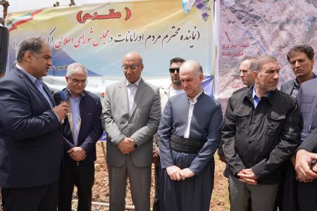 آغاز عملیات اجرایی فاز نخست علاج‌بخشی خط انتقال آب سد آزادی به دشت حر با حضور مسئولان استانی