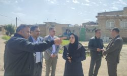 گزارش تصویری از بازدید بخشدار مرکزی کرمانشاه از محله مراد آباد