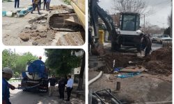 مهار بیش از ۱۸۰۰ حادثه آب و فاضلاب در آبفای منطقه ۲ کرمانشاه  | واگذاری ۸۴۳ فقره انشعاب آب و فاضلاب