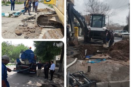 مهار بیش از ۱۸۰۰ حادثه آب و فاضلاب در آبفای منطقه ۲ کرمانشاه  | واگذاری ۸۴۳ فقره انشعاب آب و فاضلاب