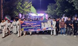 تجدید بیعت ورزشکاران باشگاه فرهنگی ورزشی مقاومت کرمانشاه با رهبری معظم انقلاب