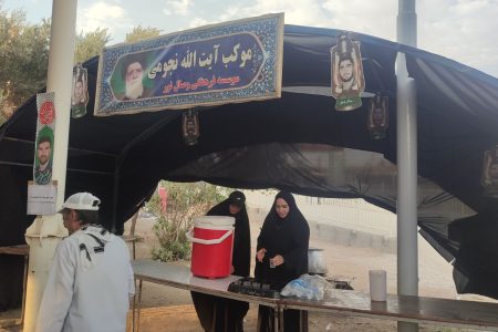 موکب آیت الله نجومی (ره) در مرز خسروی